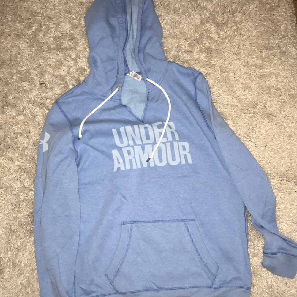 under armour light blue hoodie